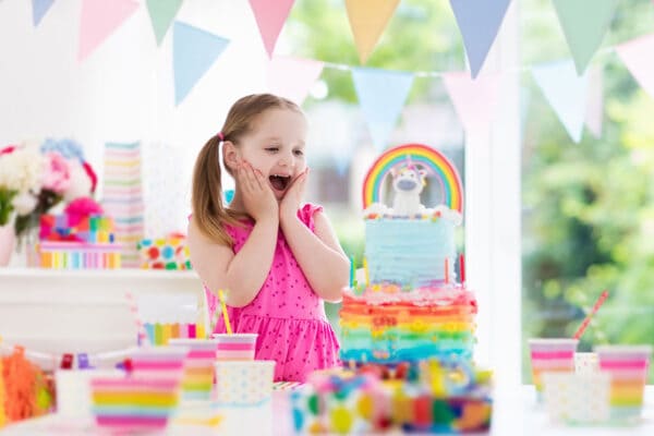 Discover the best indoor birthday venues in Abu Dhabi with colorful party decorations, rainbow-themed setups, and joyful celebrations for kids.
