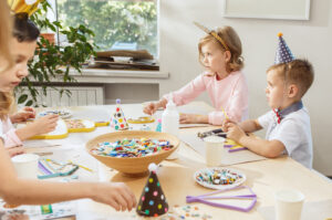 Space explorer-themed birthday party with rockets, stars, and planetarium activities in Abu Dhabi